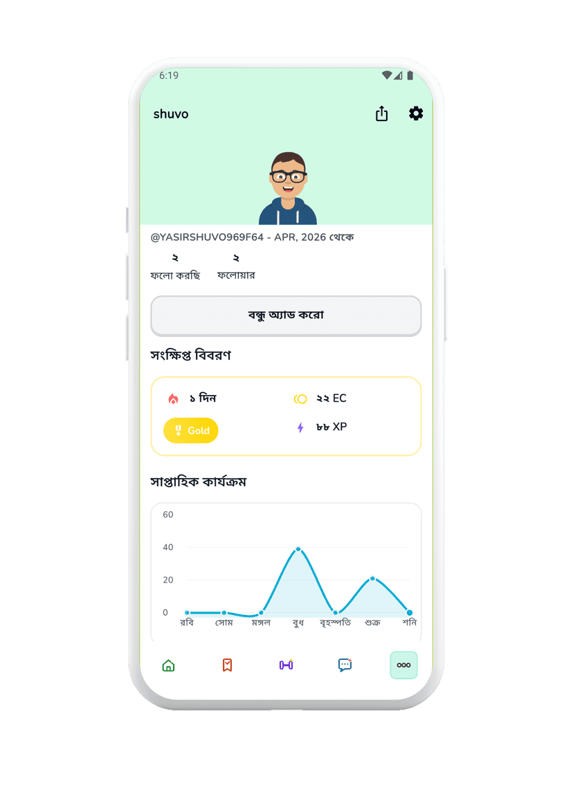 Ezdu অ্যাপ — প্রোফাইল